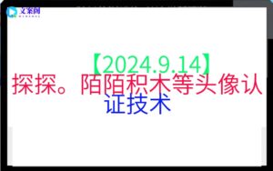 【2024.9.14】探探。陌陌积木等头像认证技术